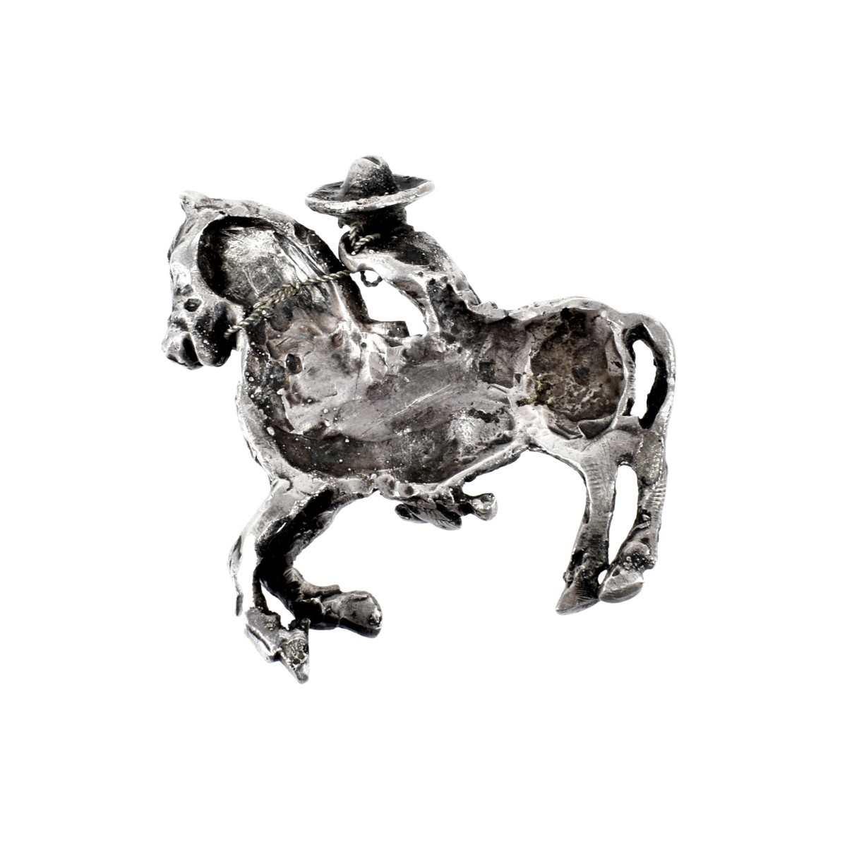 Mexican Silver Horse and Rider