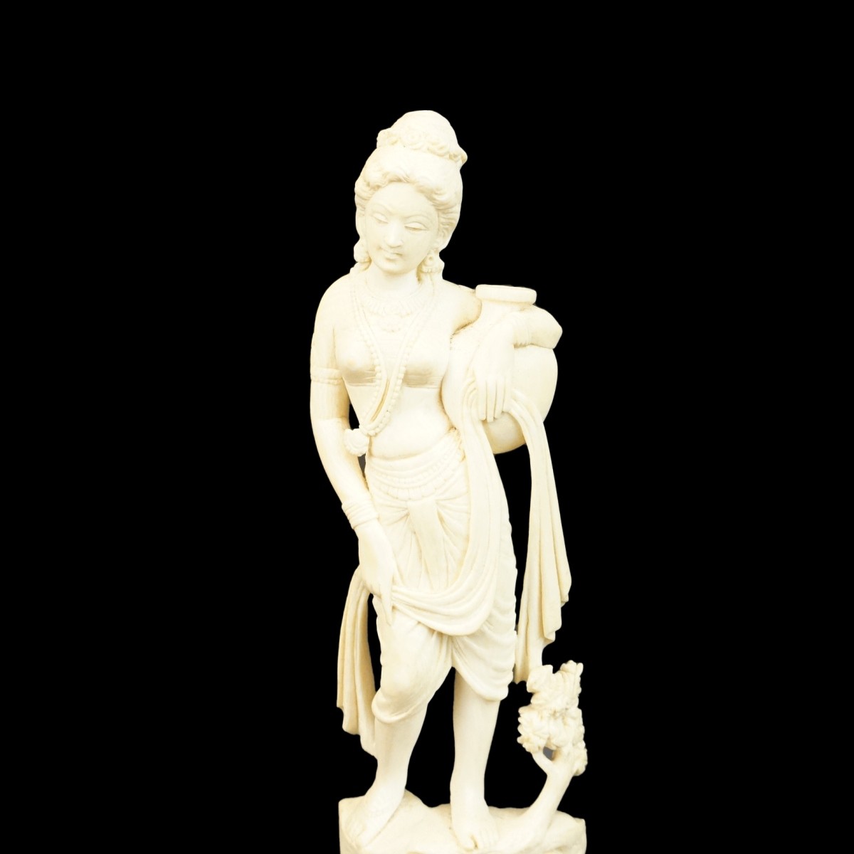 Indian Carving Lady Figurine