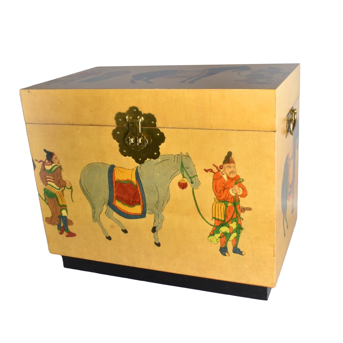Chinese Lacquered Painted Chest