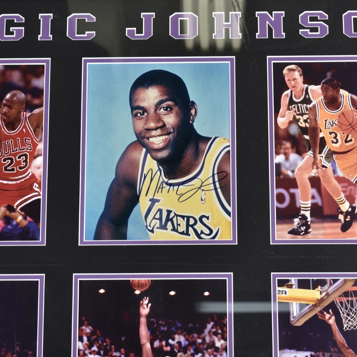 Magic Johnson Autographed Sports Memorabilia