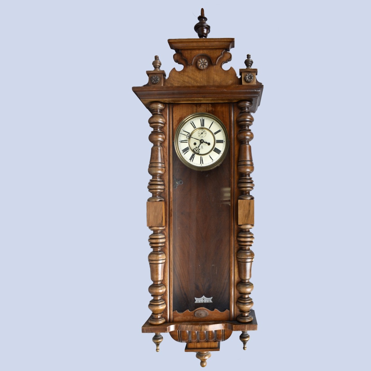 Antique Gustav Becker Regulator Wall Clock