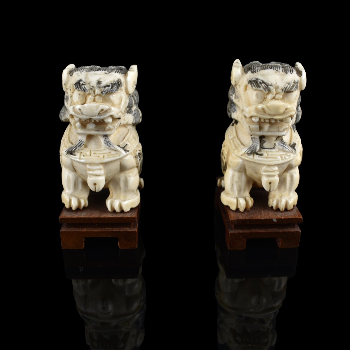 Pair of Chinese Miniature Figurines