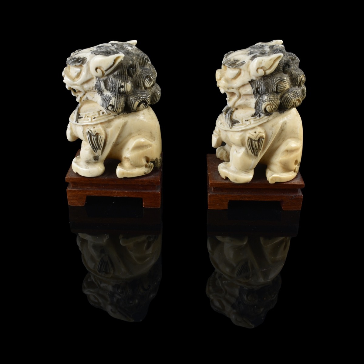 Pair of Chinese Miniature Figurines