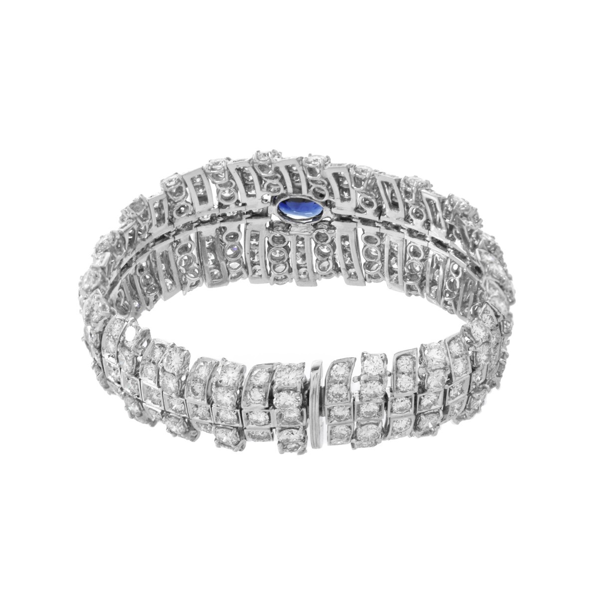 Diamond, Sapphire and 18K Bracelet