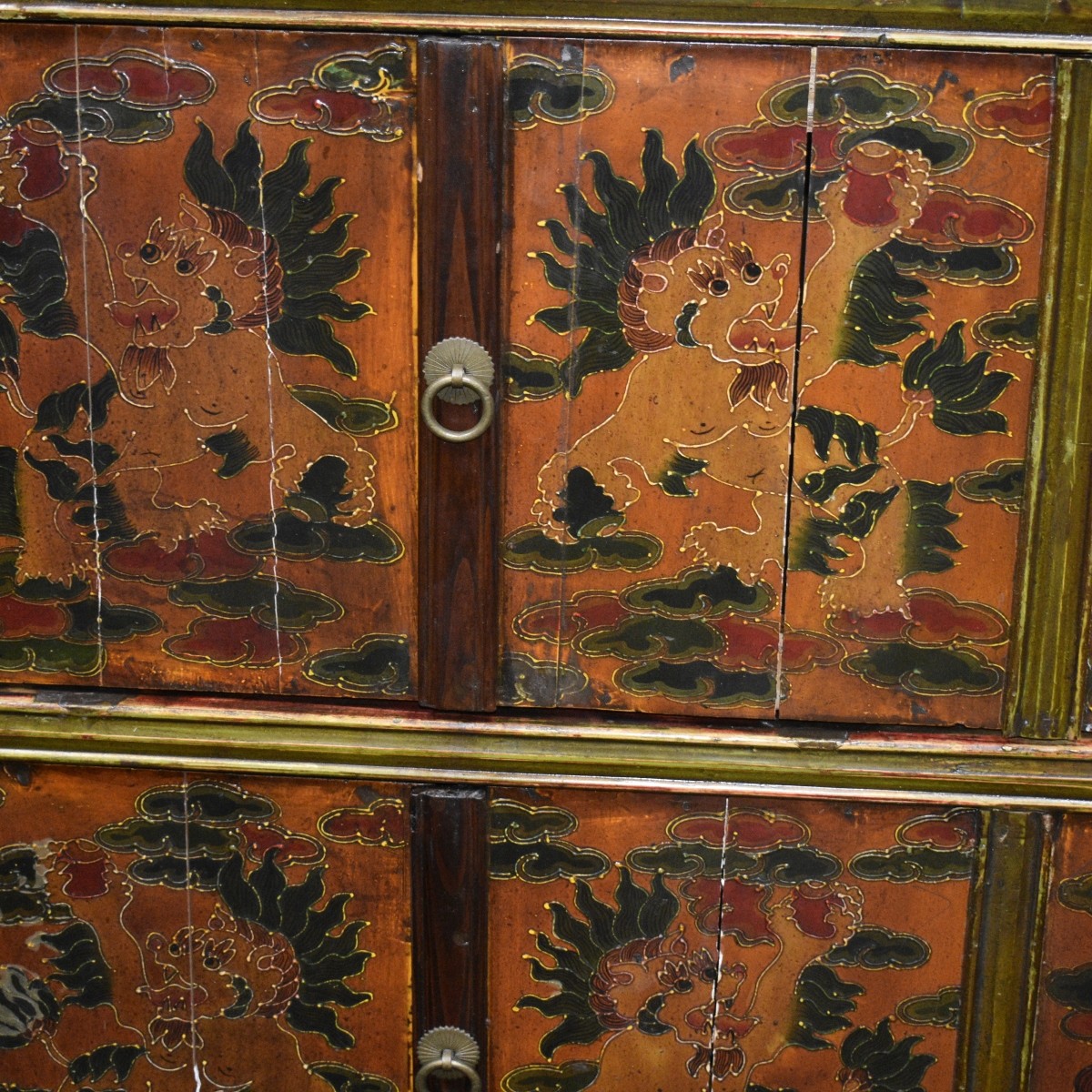 Tibetan Paneled Cabinet