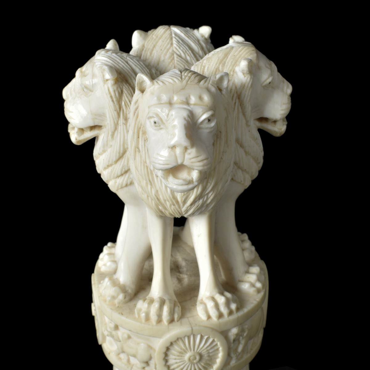 Thai "Lion of Ashoka" Figural Carving