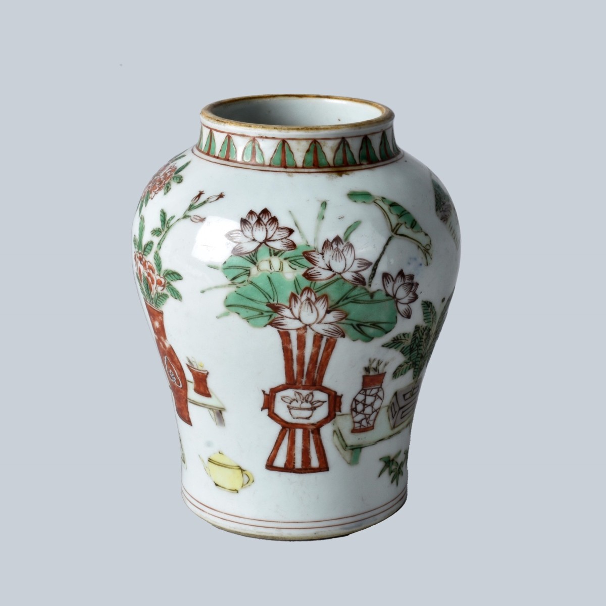 Chinese Famille Vert Porcelain Vase