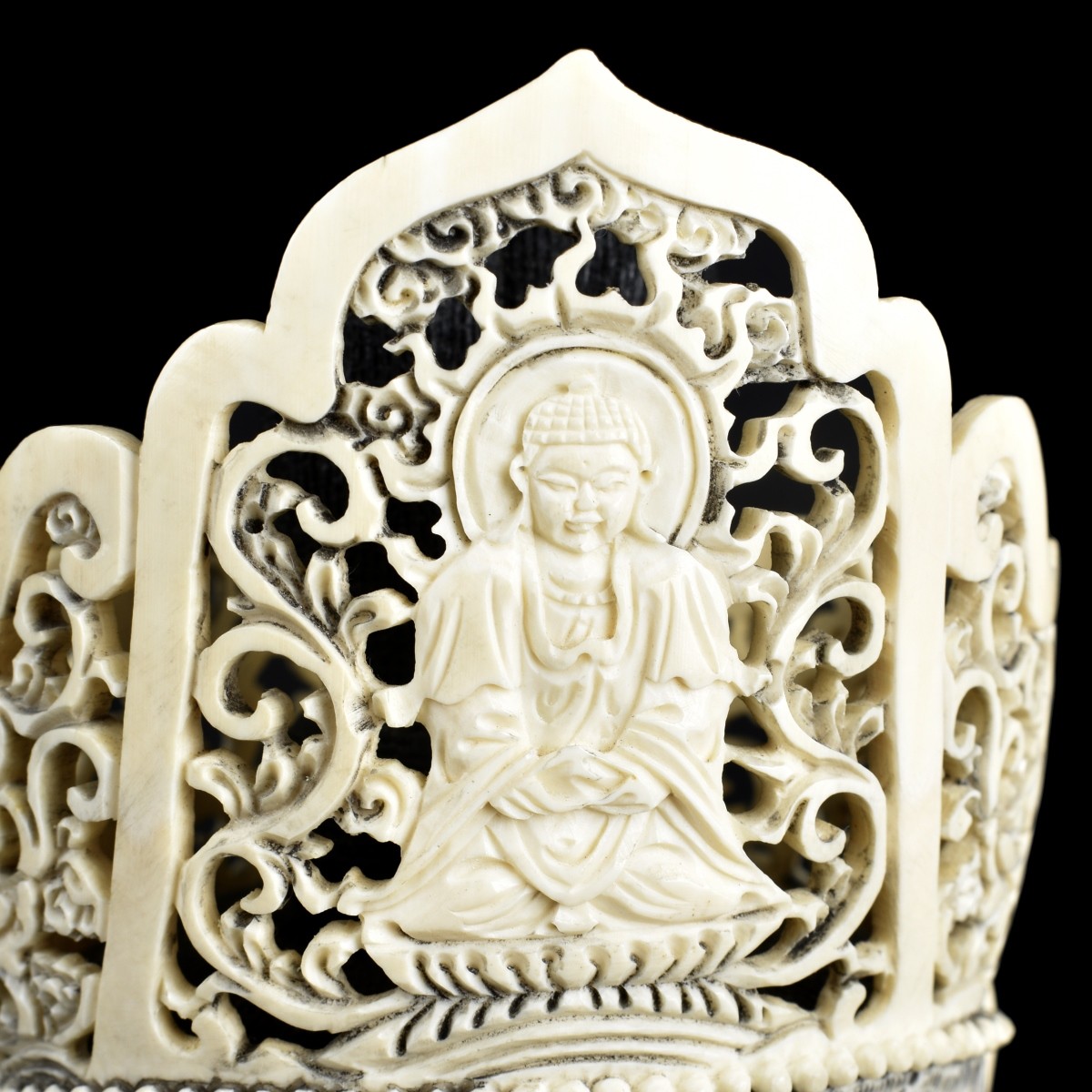 Antique Chinese Buddha Head Figurine