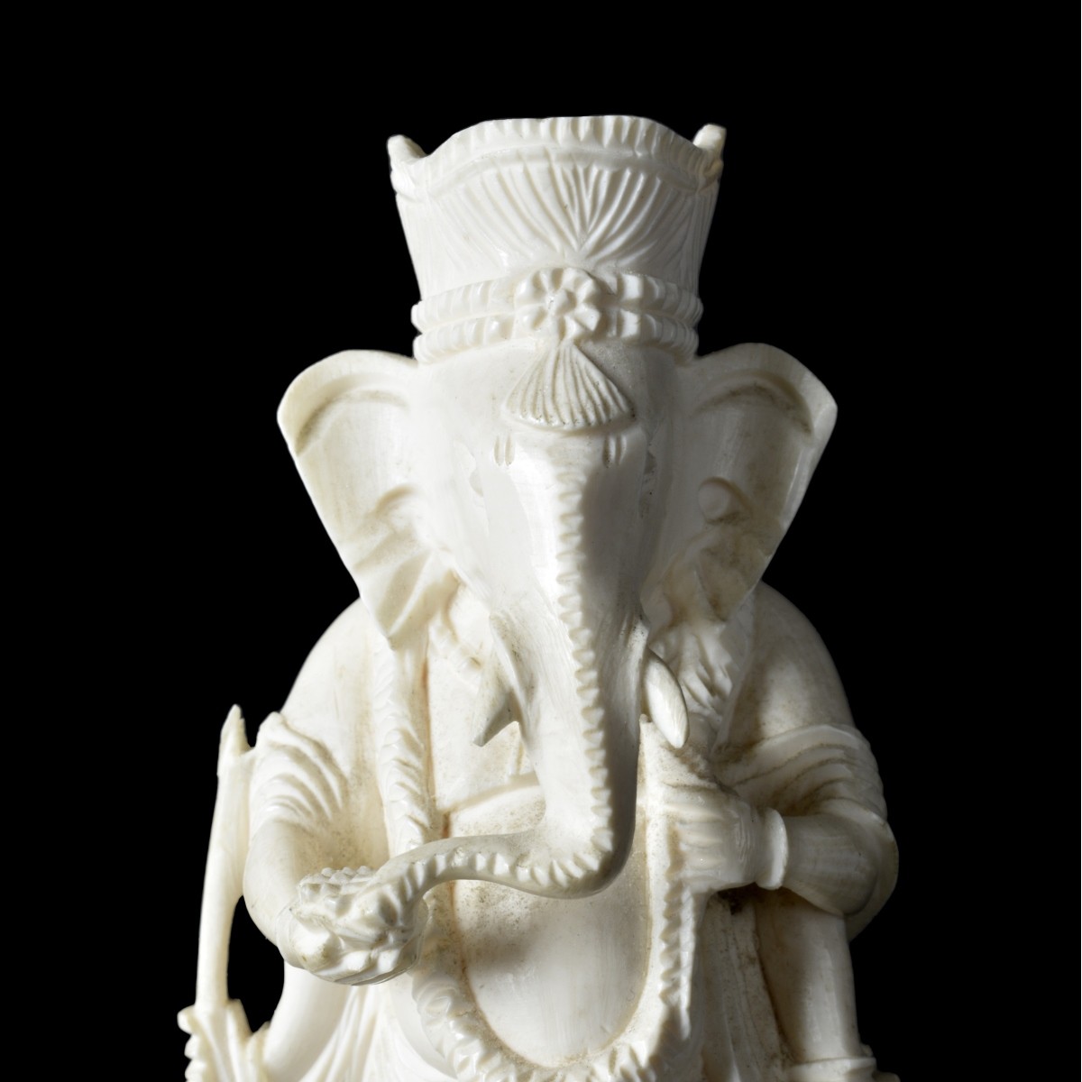 Indian Carved Ganesh Figurines