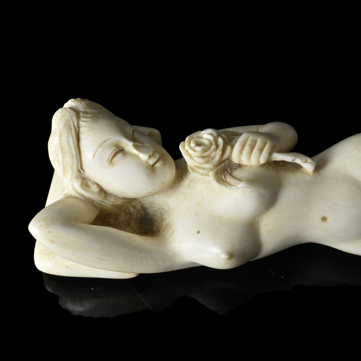 Chinese Reclining Nude Figurine