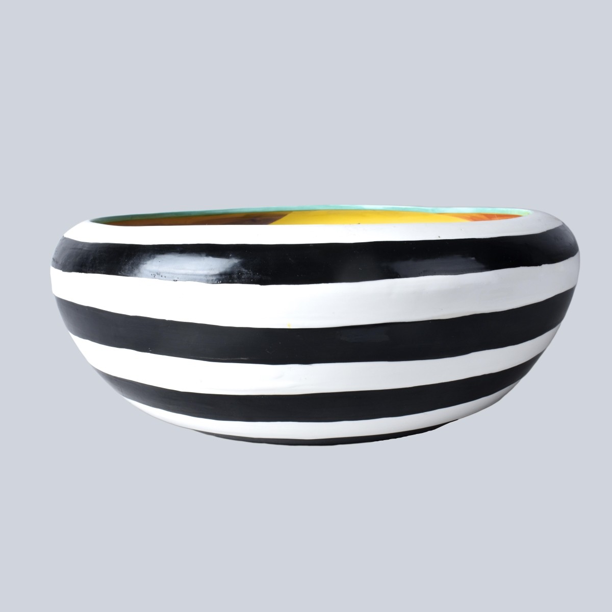 Large Postmodern Porcelain Bowl
