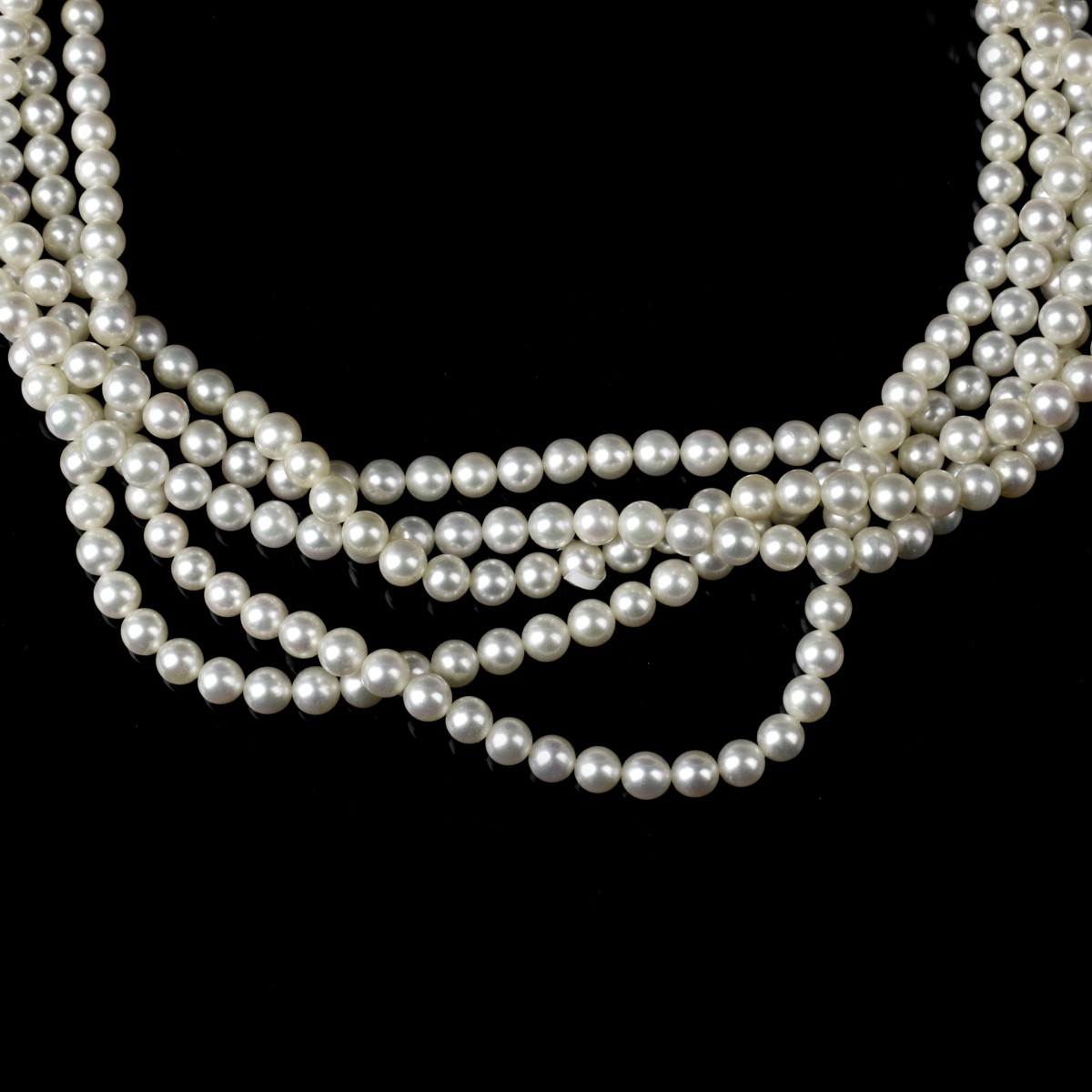 Pearl, Diamond and 14K Necklace