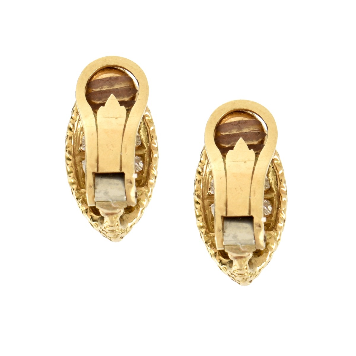 Diamond and 18K Earrings