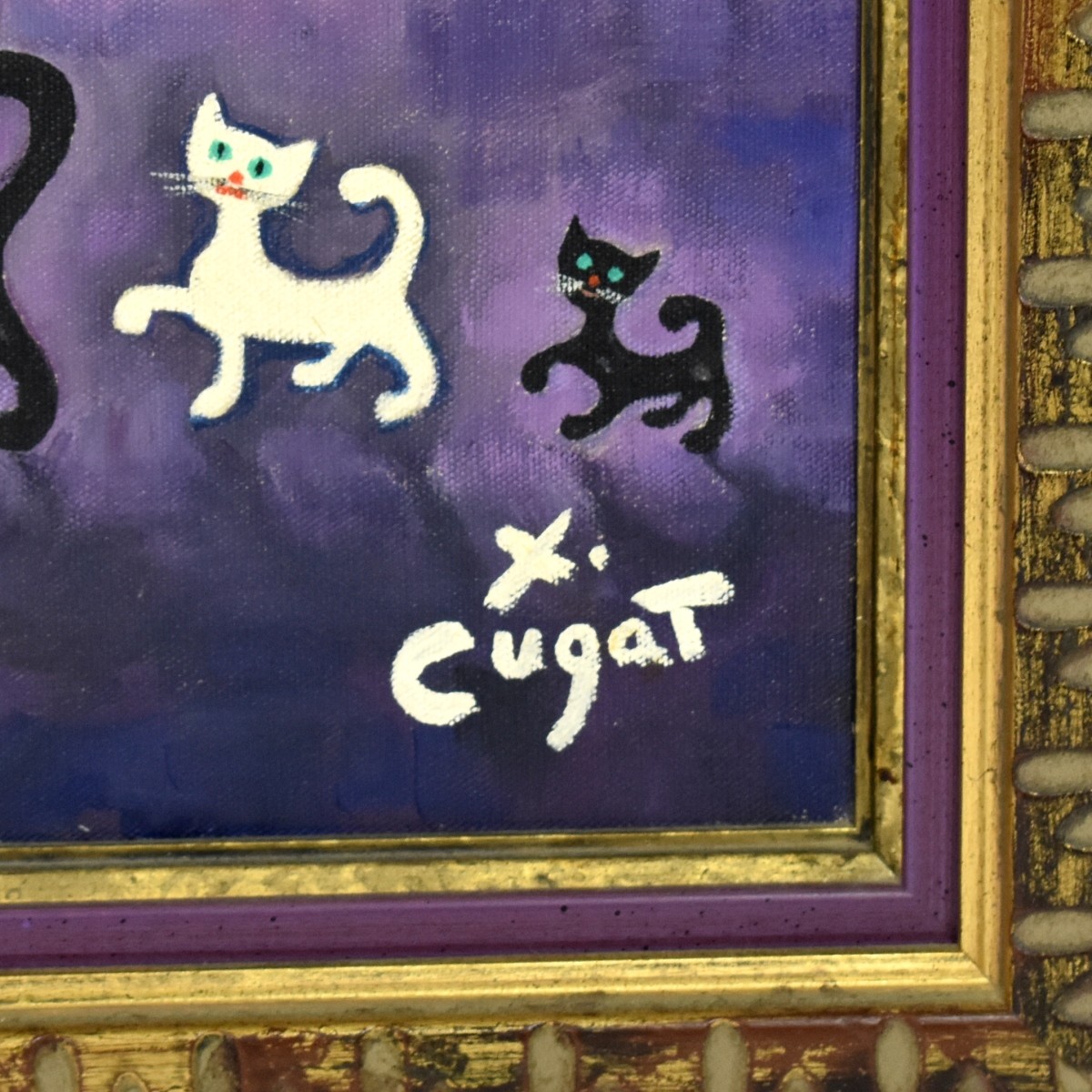 Xavier Cugat (1900 - 1990) O/C Chico con Gatos
