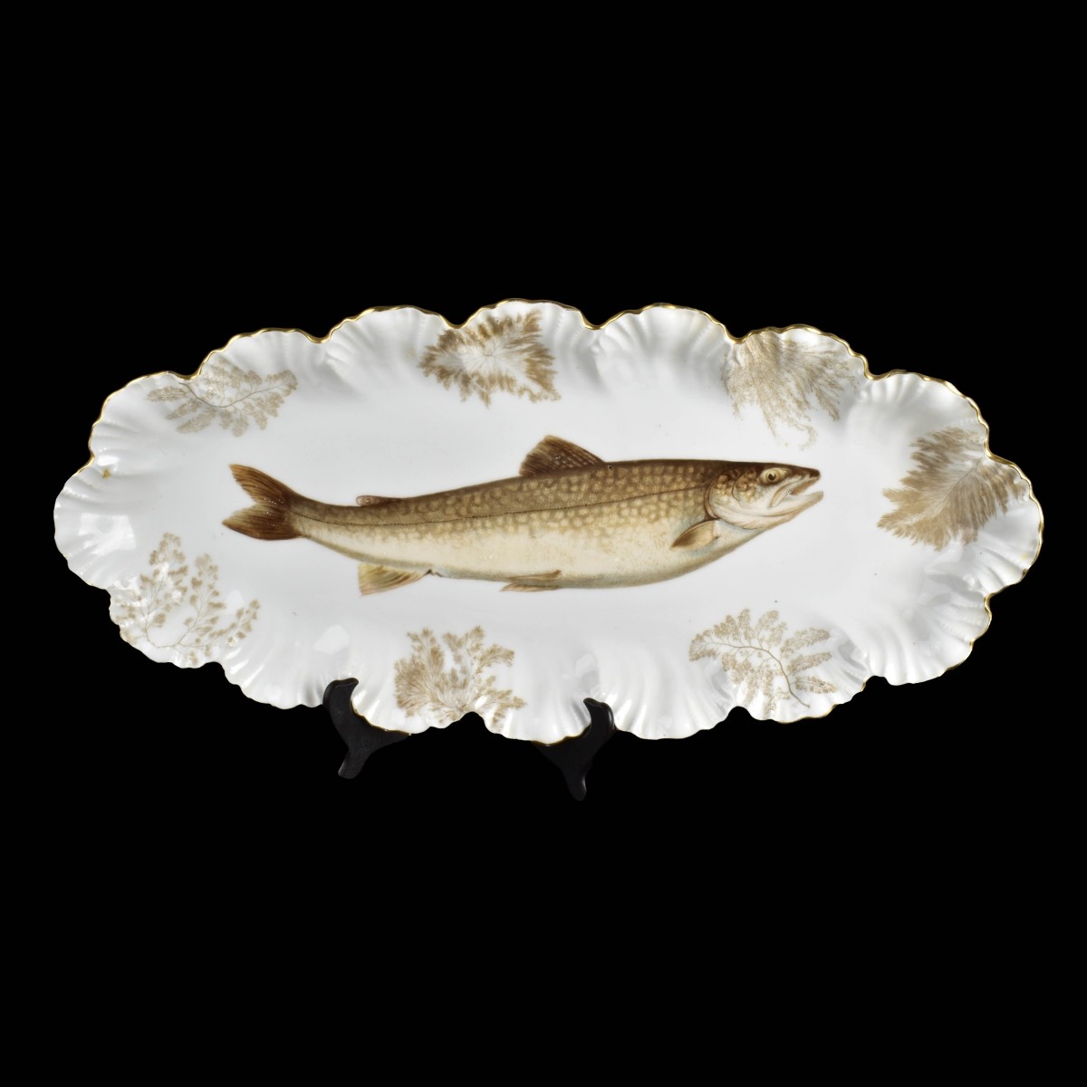 Antique T&V Limoges Fish Serving Set