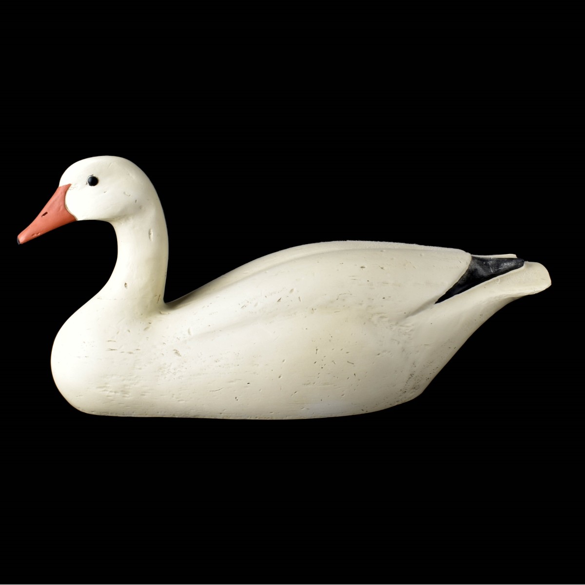 Large Vintage Wooden Swan Decoy