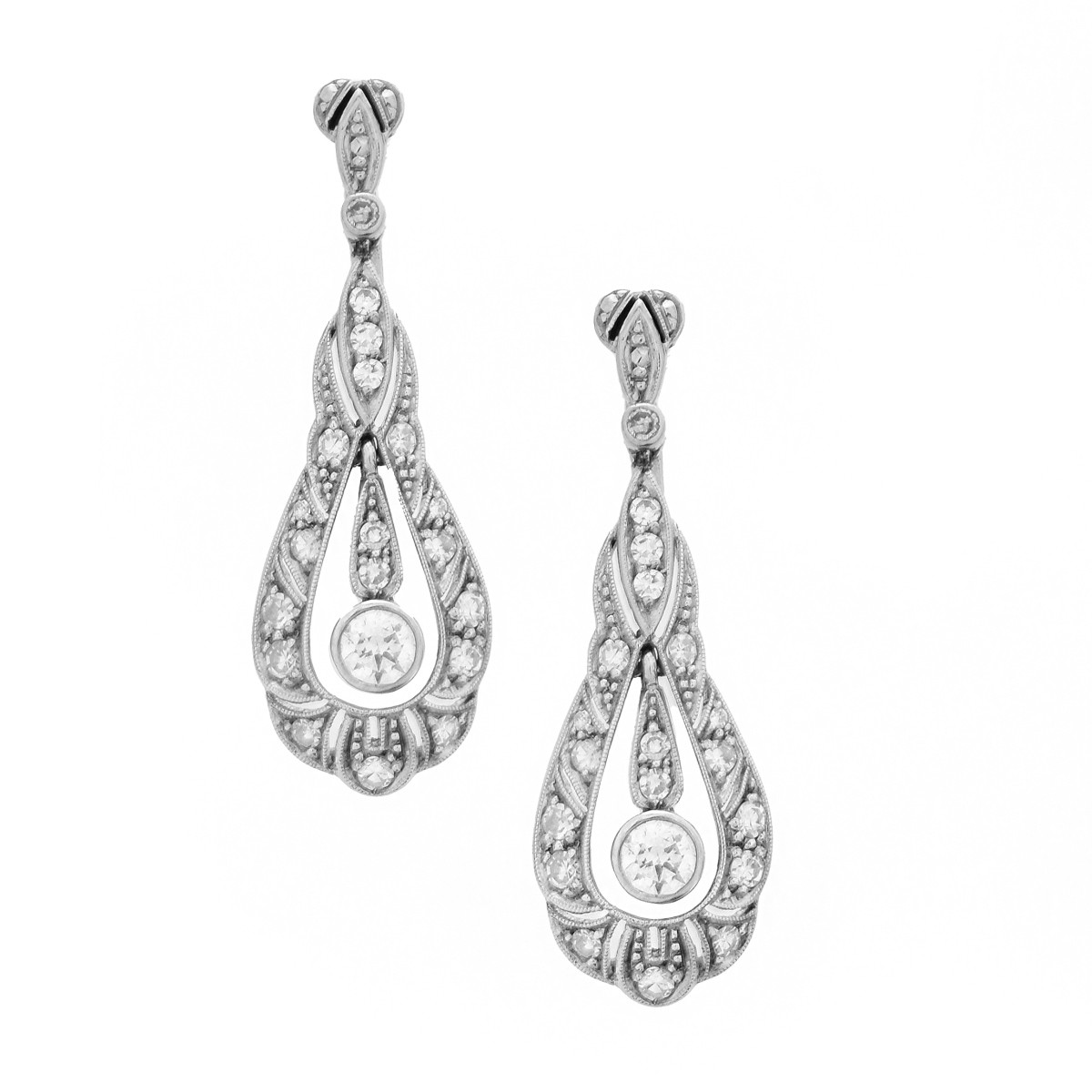 Diamond and 14K Necklace & Earrings