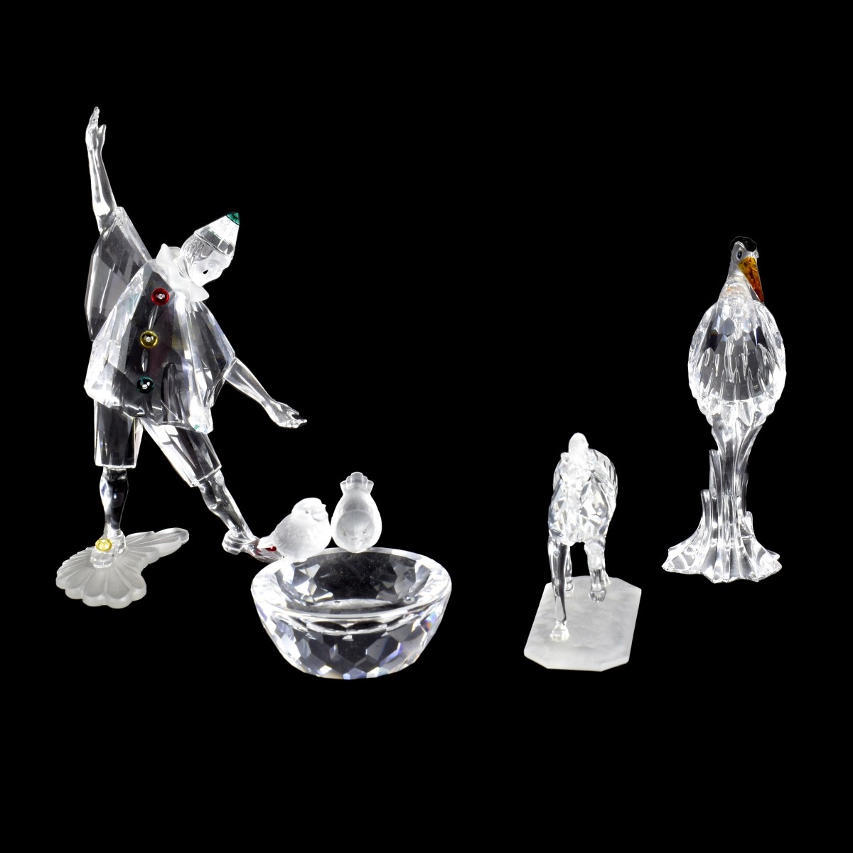 Four Swarovski Crystal Figurines