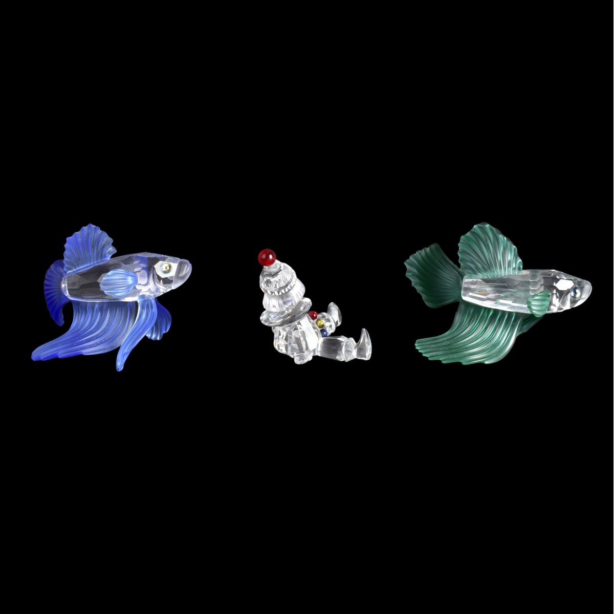 Three Swarovski Crystal Figurines
