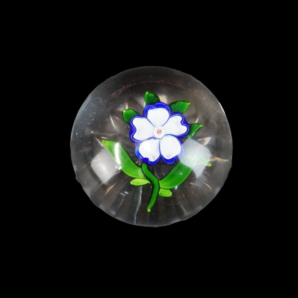 Baccarat Paperweight Dogrose