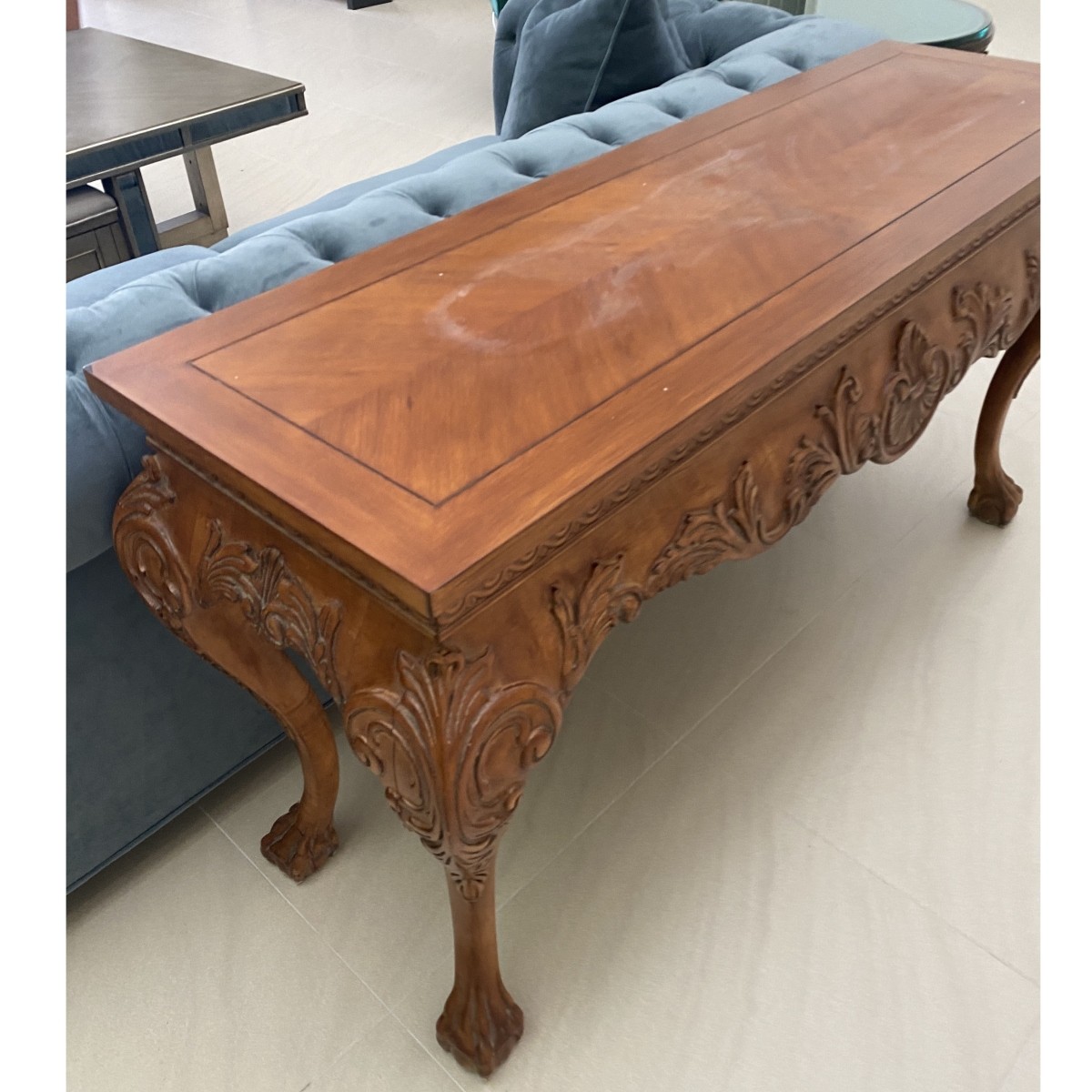 Italian Style Carved Console Table