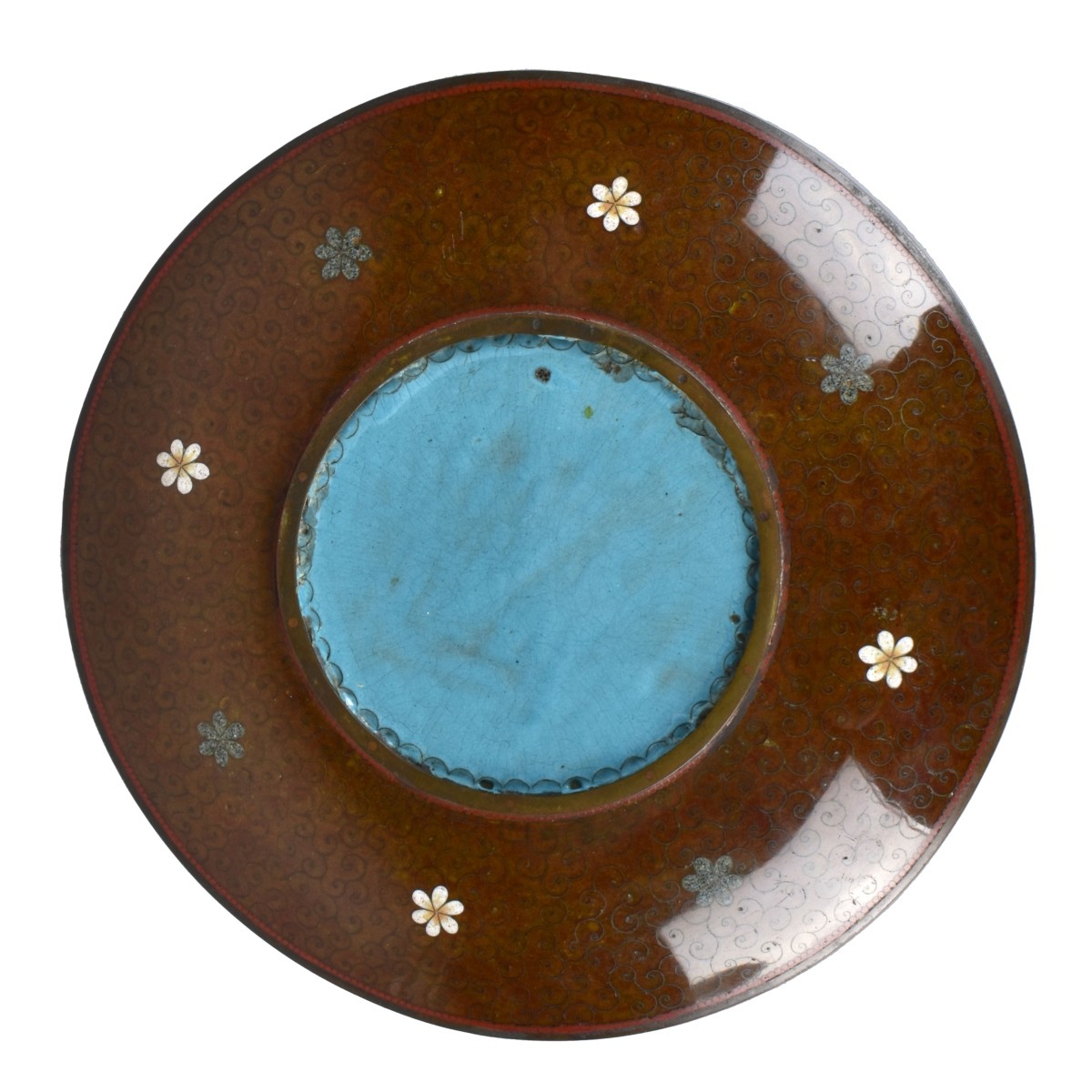Antique Japanese Cloisonne Plate