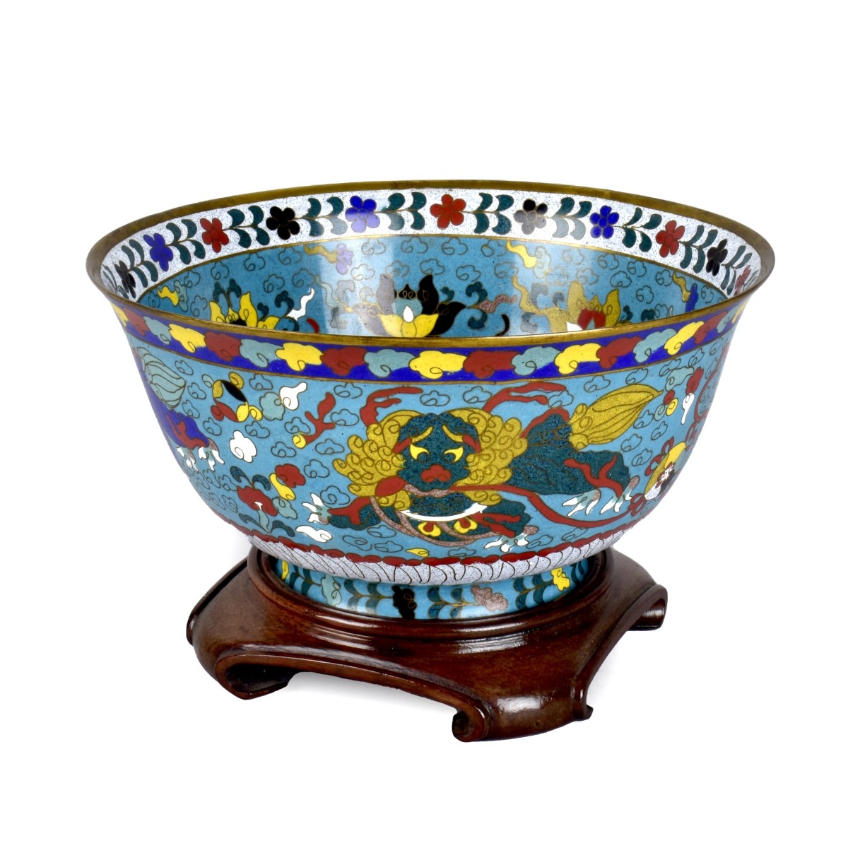Vintage Chinese Cloisonne Bowl