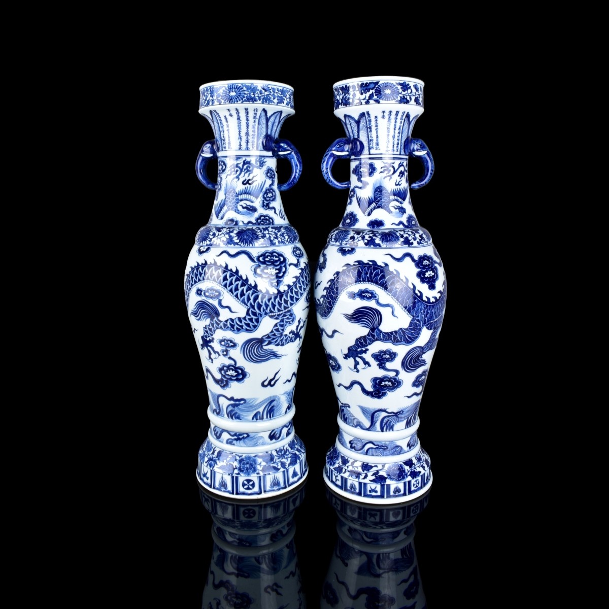 Two Large Chinese Porcelain Vases