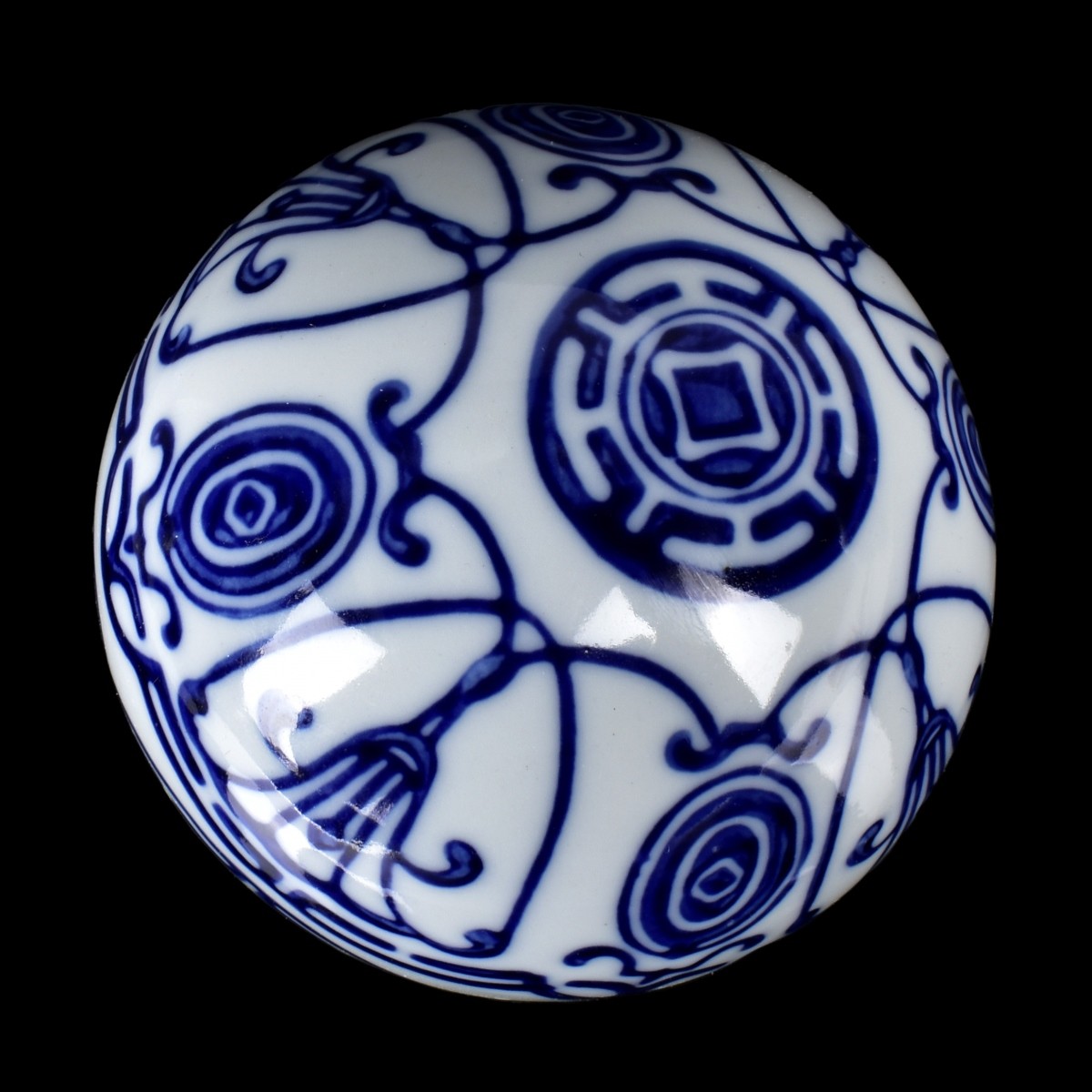 Ming Style Blue and White Porcelain Balls