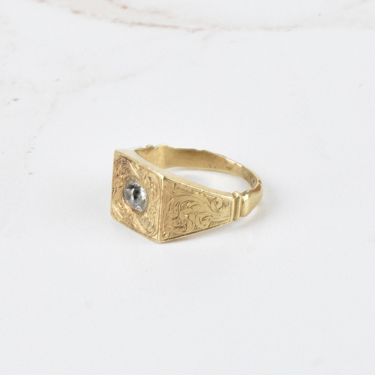 Antique Diamond and 14K Ring
