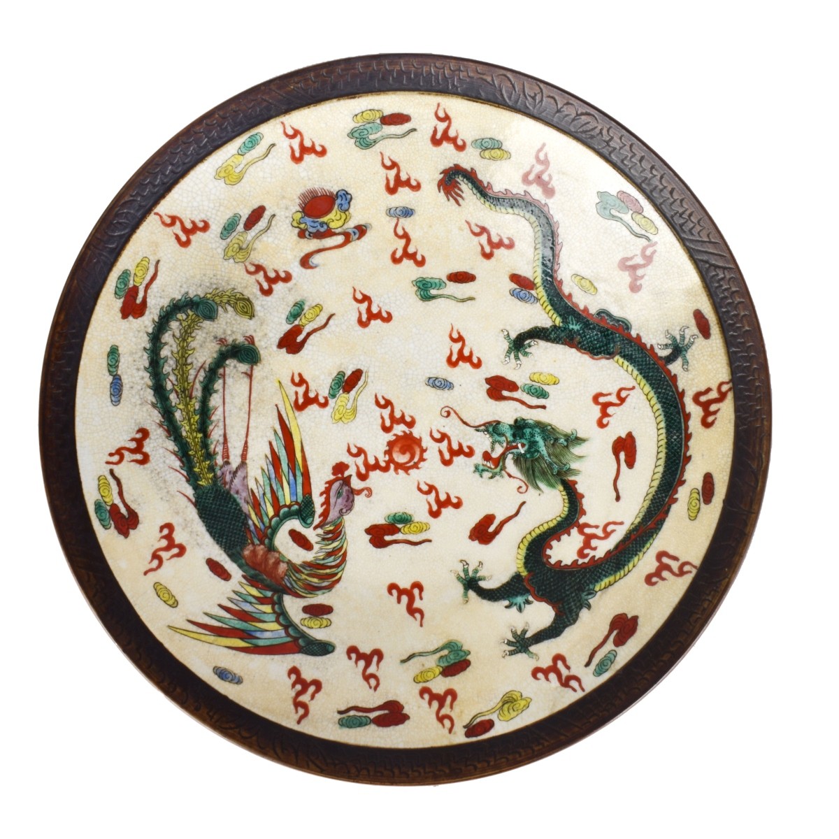 Antique Chinese Nankin Porcelain Charger