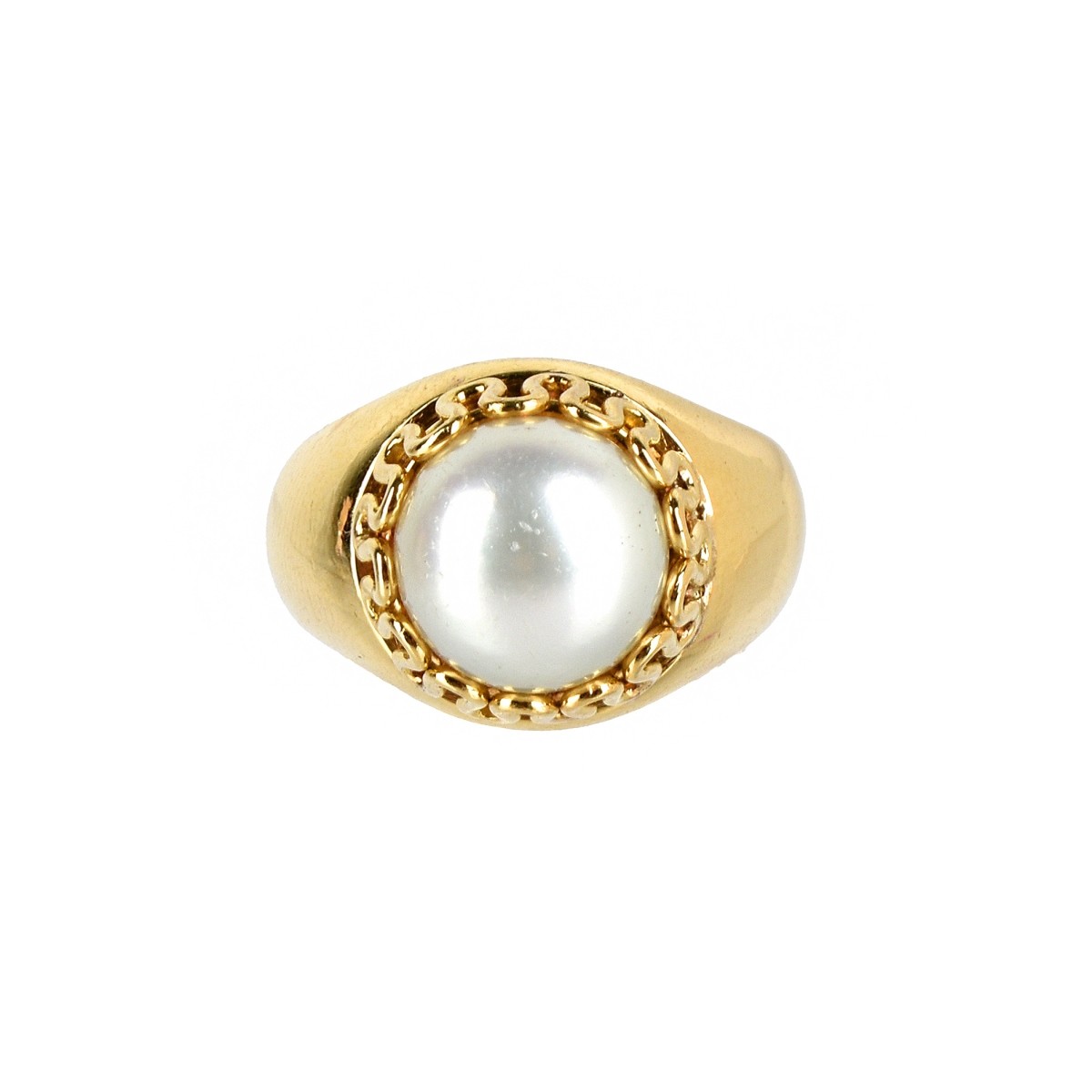 Tiffany & Co Pearl and 18K Ring