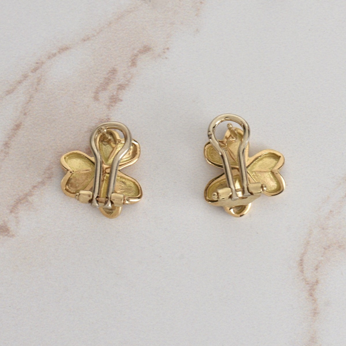 Diamond and 14K Ear Studs