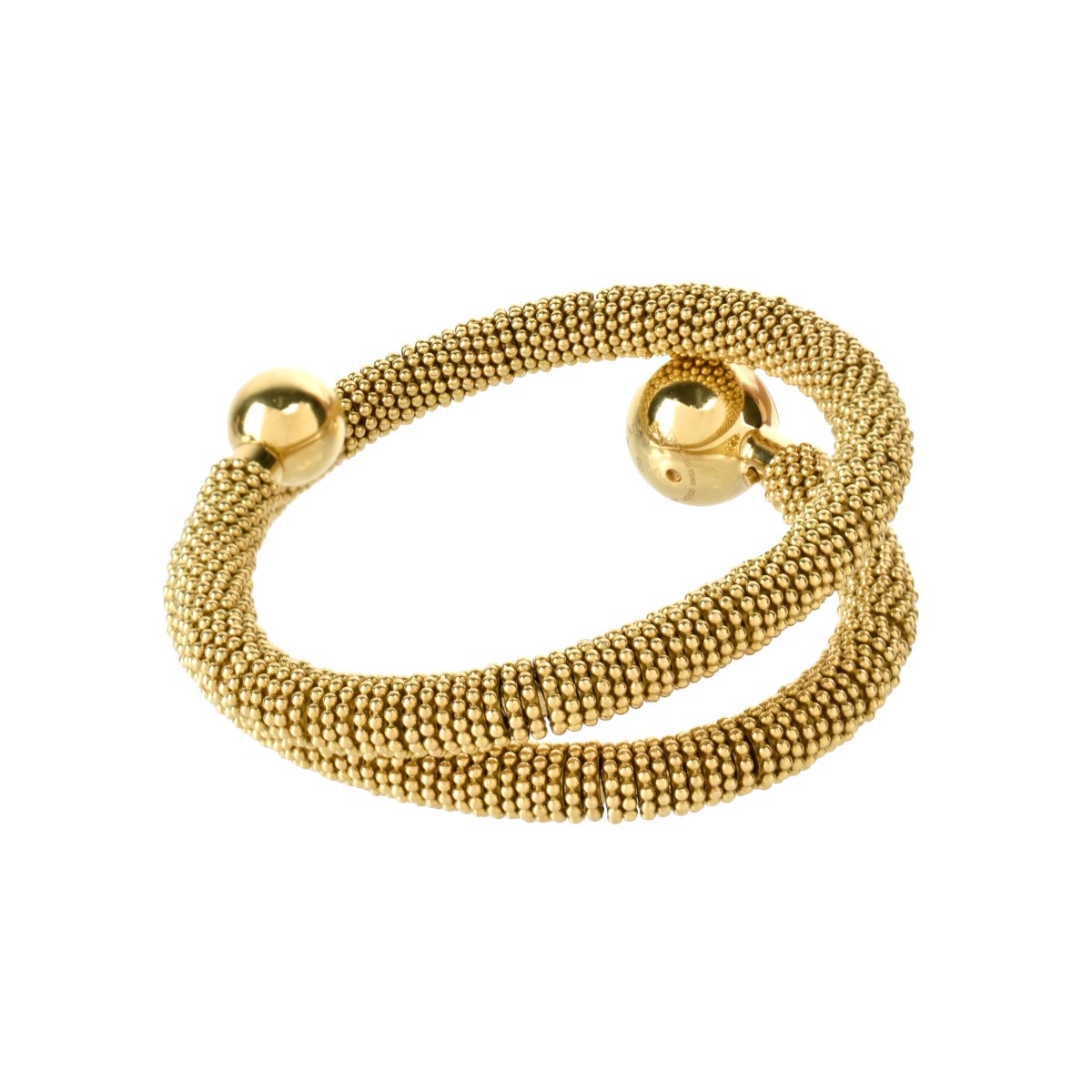 VCA 18K Couscous Wrap Bracelet Watch