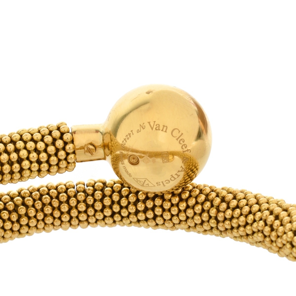 VCA 18K Couscous Wrap Bracelet Watch