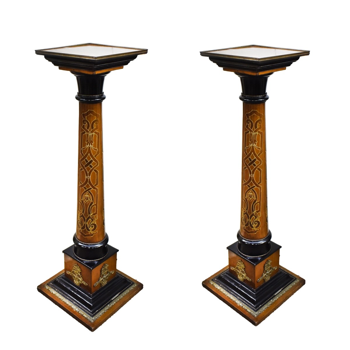 Pair of Victorian Style Pedestals