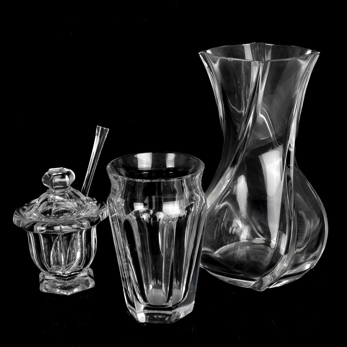 Three Baccarat Crystal Tableware