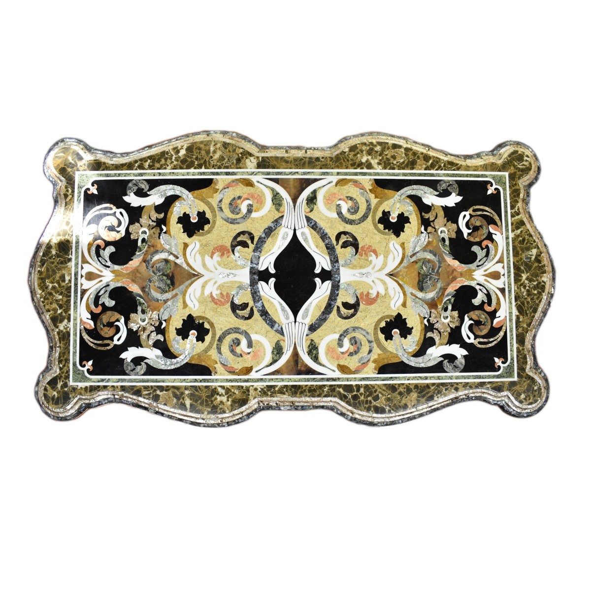 Empire Style Pietra Dura Marble Hall Table