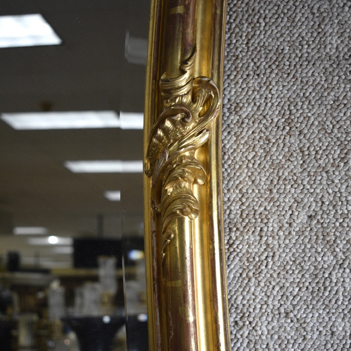 French Rococo Carved Gilt Mirror