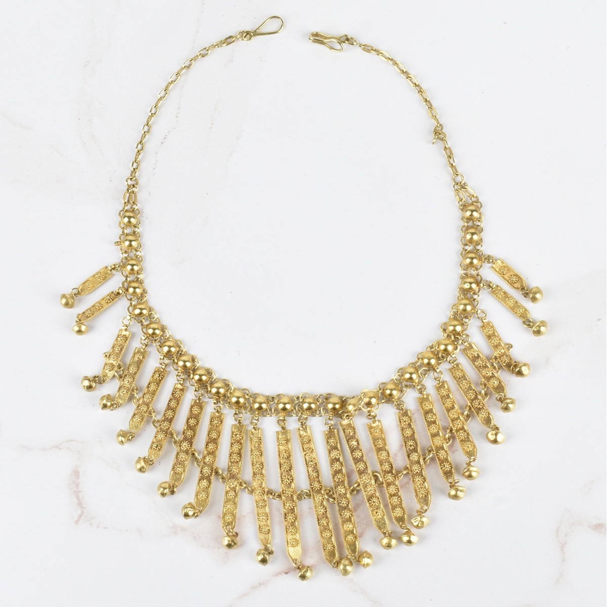 14K Fringe Necklace