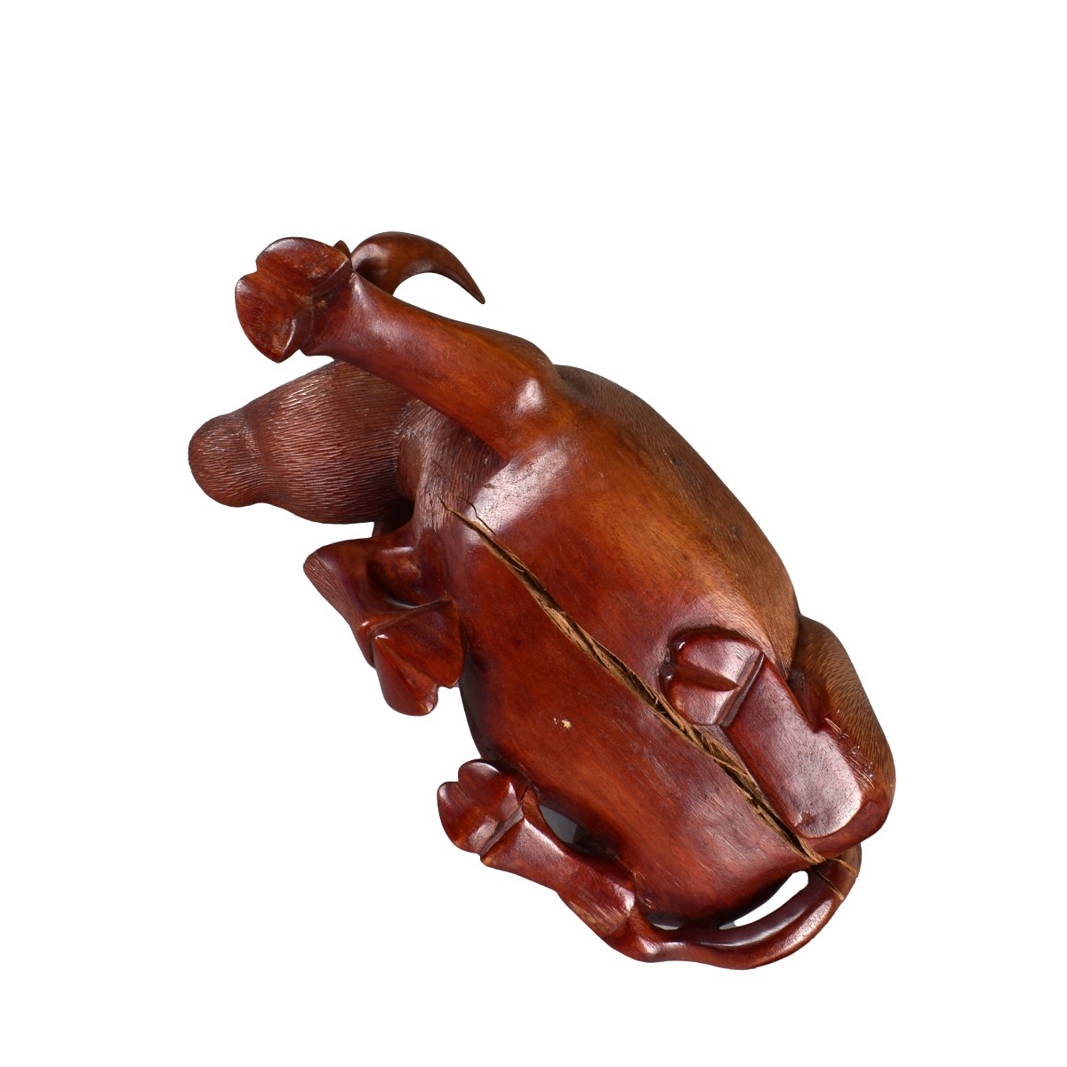 Chinese Carved Wood Ox