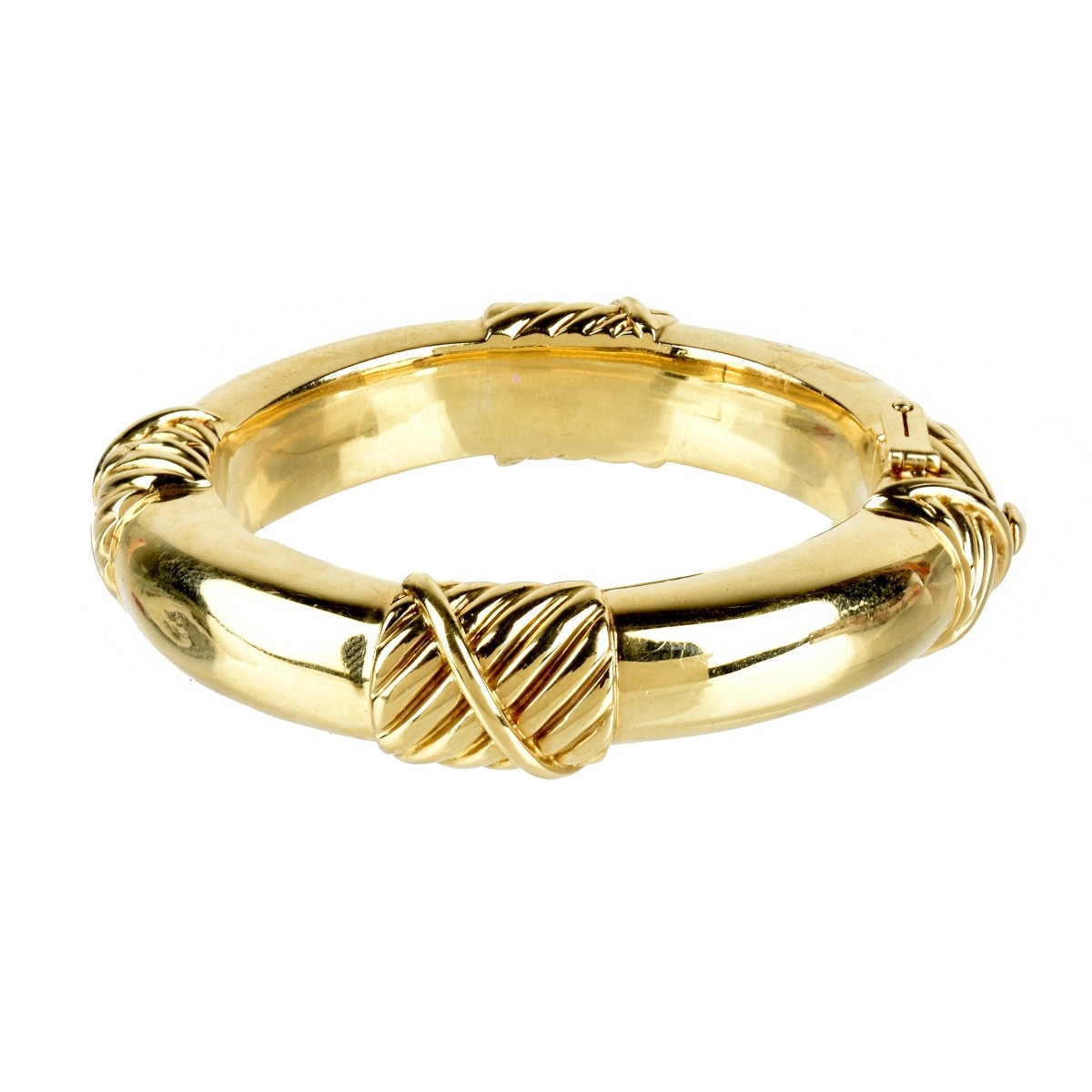 David Webb 18K Bangle Bracelet