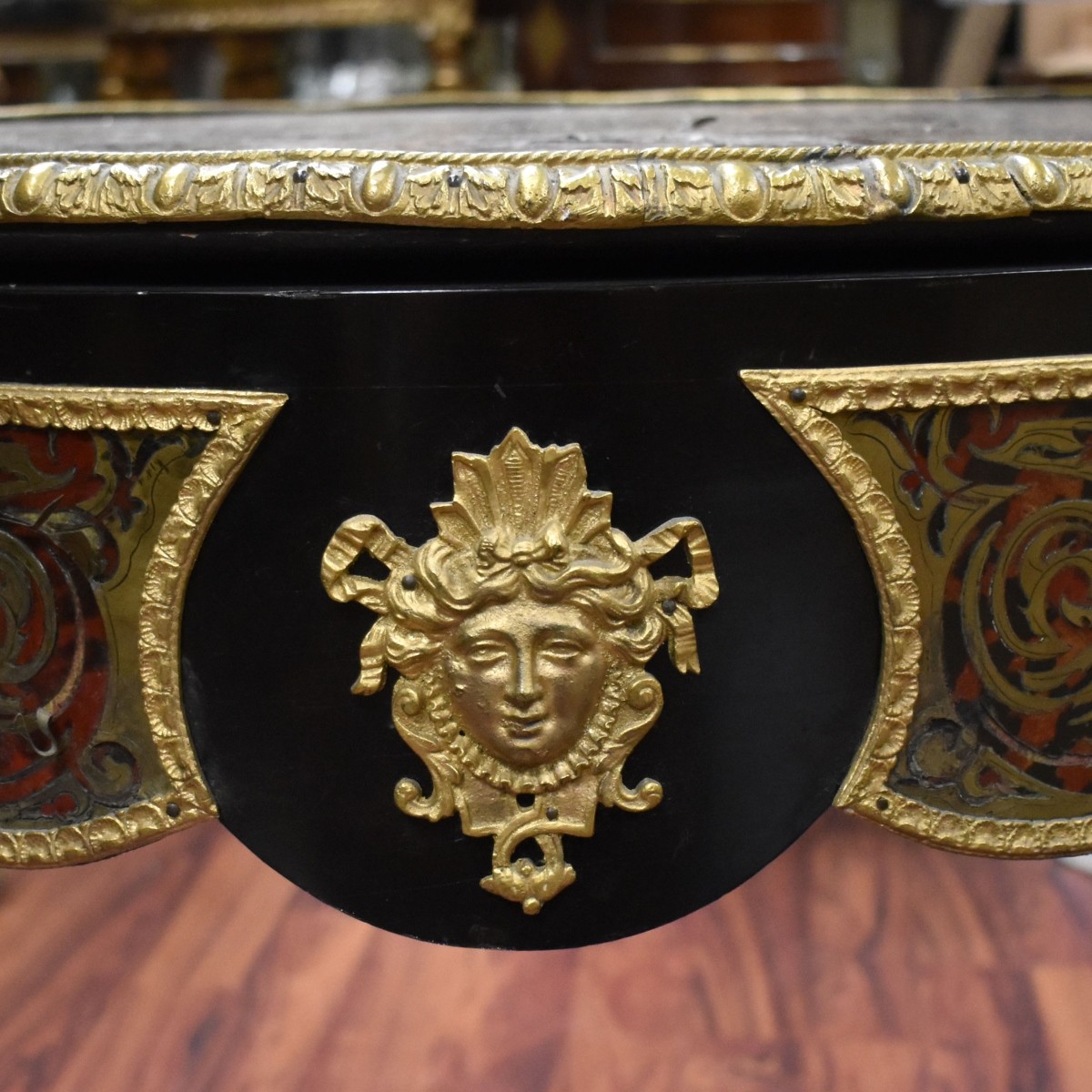 19/20C French Bronze Mounts Boulle Desk