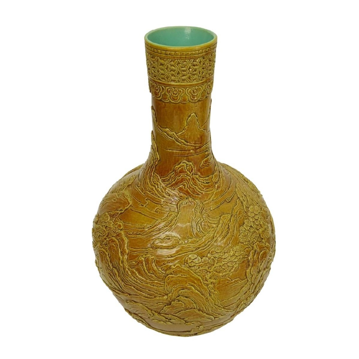 Chinese Yellow Glaze Porcelain Vase