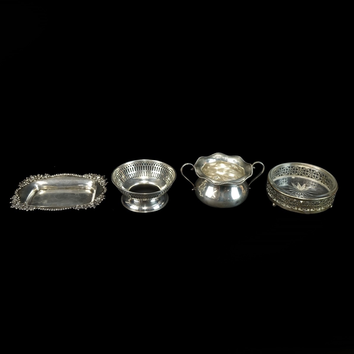 Four Sterling Silver Tableware Items