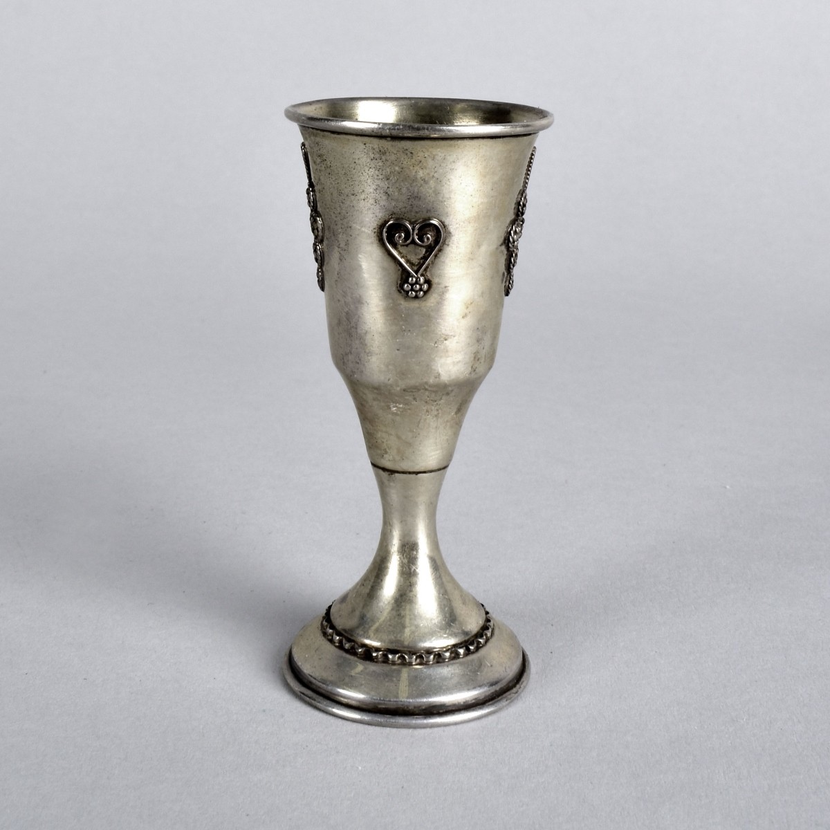 Six Vintage Judaica Sterling Kiddush Cups