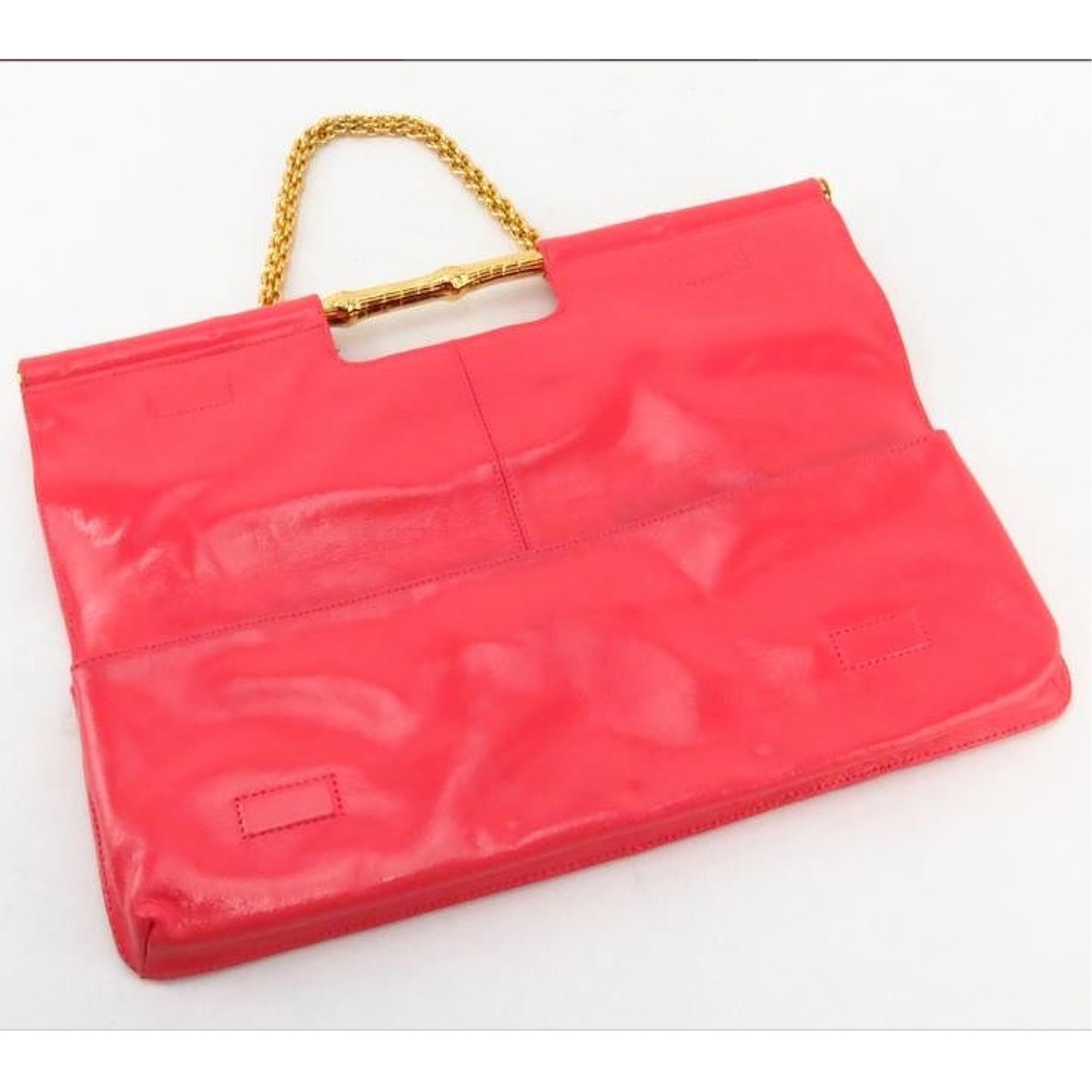 Trina Turk Hot Pink Leather Clutch