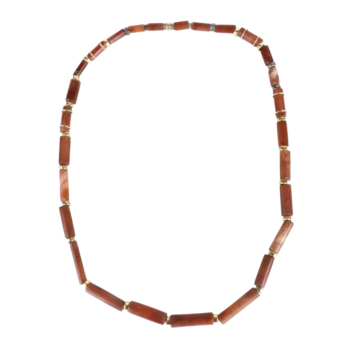 Agate and 14K Necklace