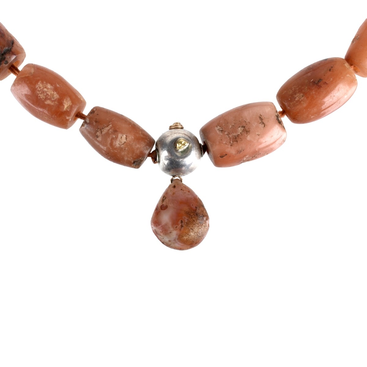 Agate and 14K Necklace