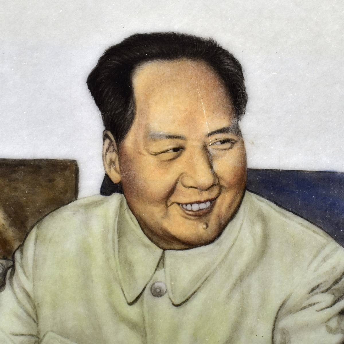 Chinese Cultural Revolution Porcelain Plaque
